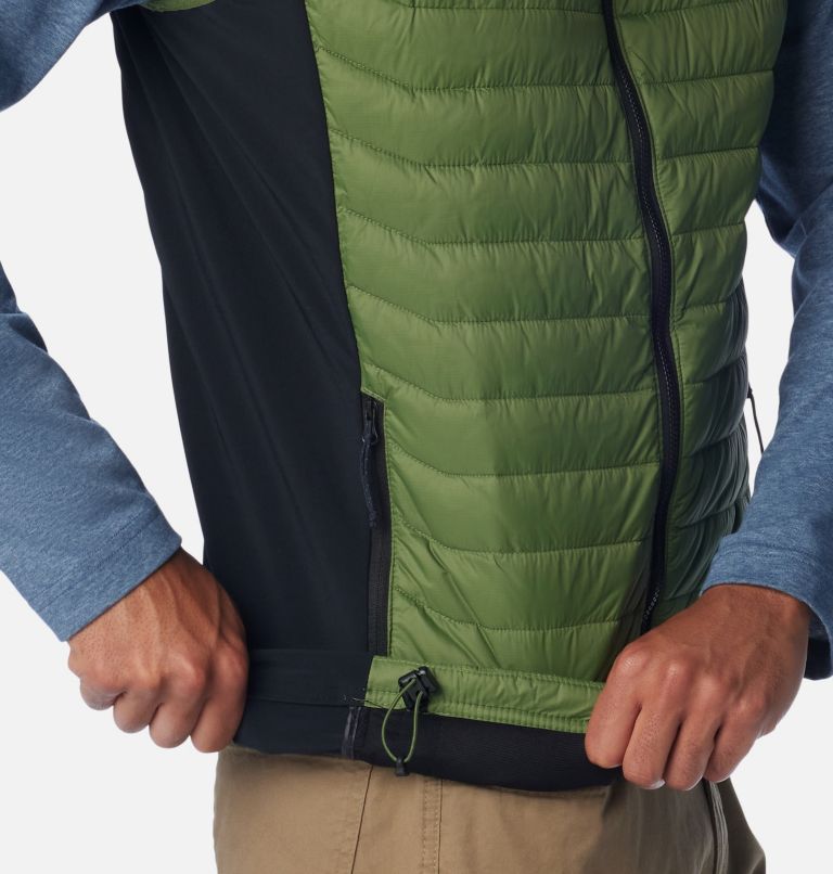 Men's Powder Pass Vest, Color: Canteen, Black, image 6