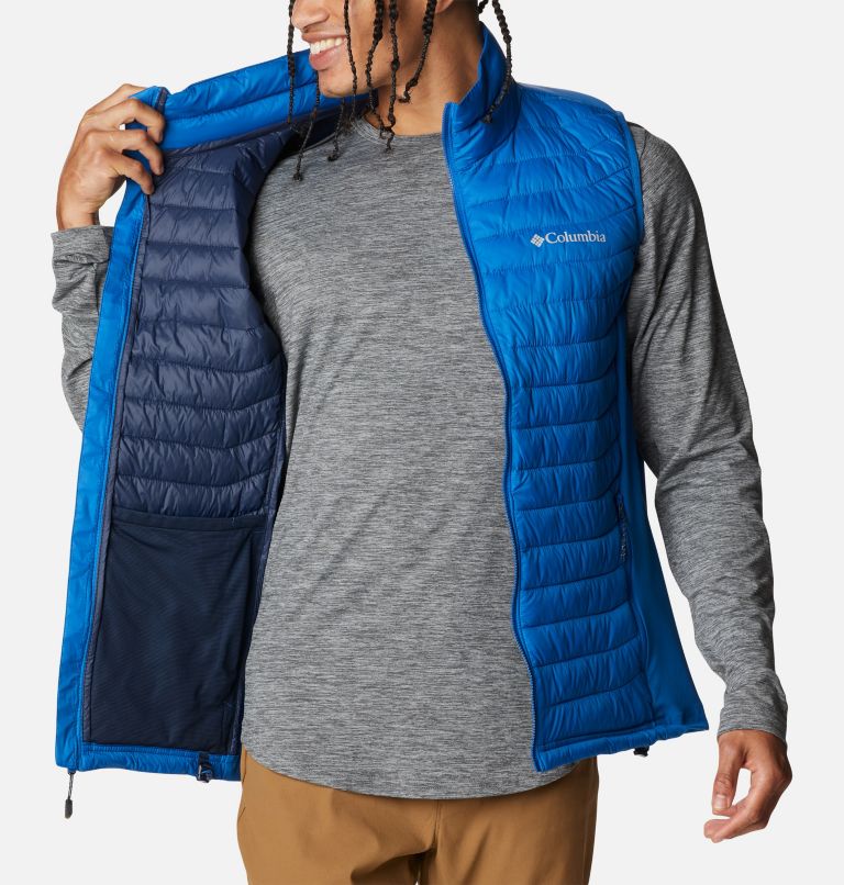 Men's Powder Pass Vest, Color: Bright Indigo, image 5