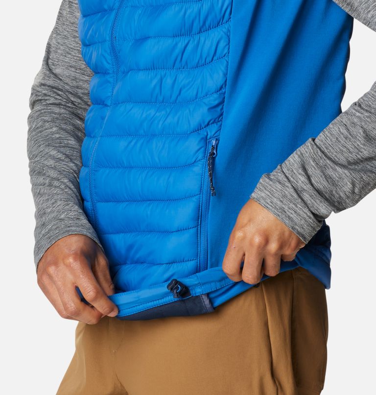 Thumbnail: Men's Powder Pass Vest, Color: Bright Indigo, image 6