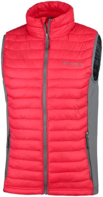 Men's Powder Pass&trade; Vest Powder Pass&trade; Vest | 040 | XS, Mountain Red, Graphite, front