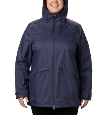 columbia women's arcadia lined long rain jacket