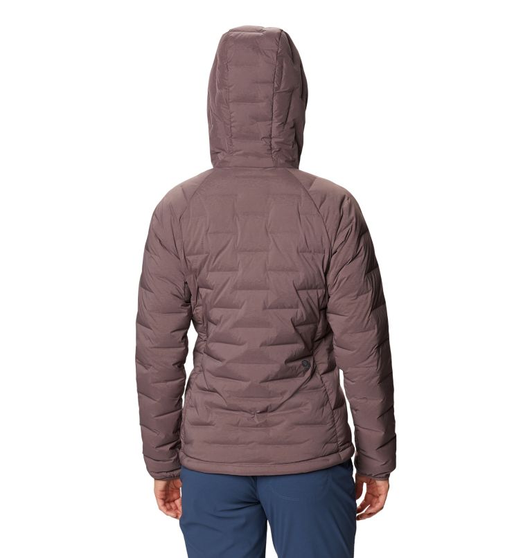 Manteau à capuchon Super/DS Stretchdown Femme, Color: Warm Ash, image 2