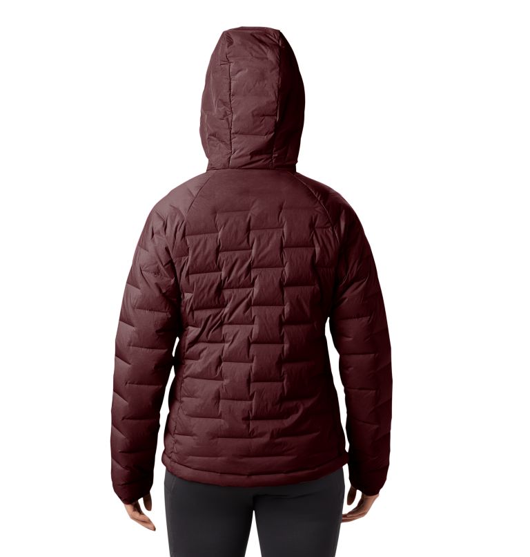Women's Super/DS Stretchdown Hooded Jacket, Color: Dark Umber, image 2