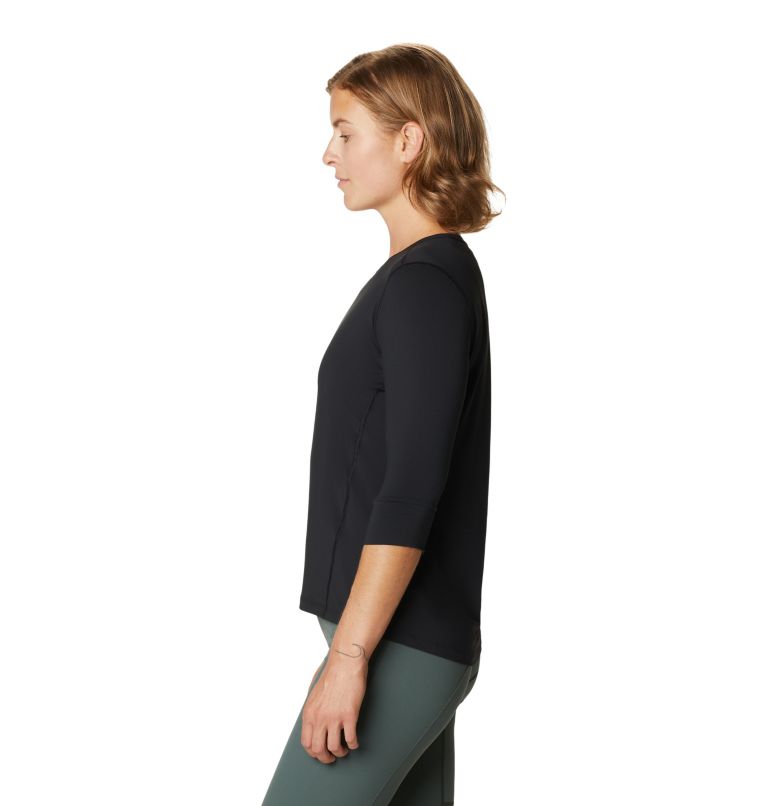 Women's Crater Lake 3/4 Crew, Color: Black, image 3
