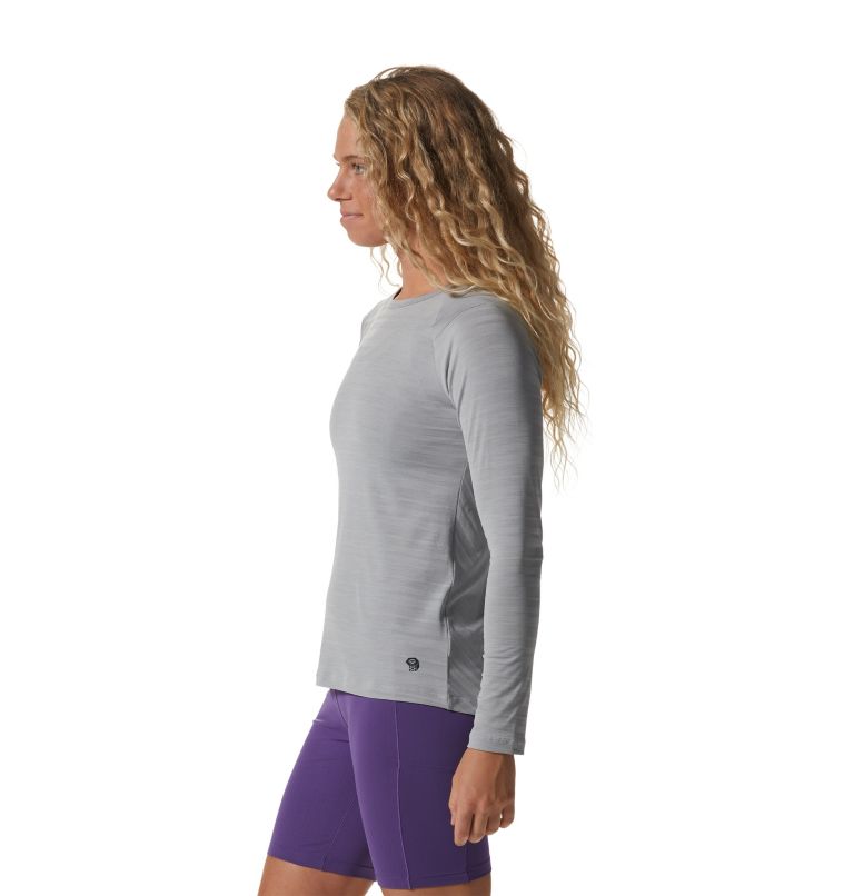 Thumbnail: Women's Mighty Stripe Long Sleeve T-Shirt, Color: Glacial, image 4