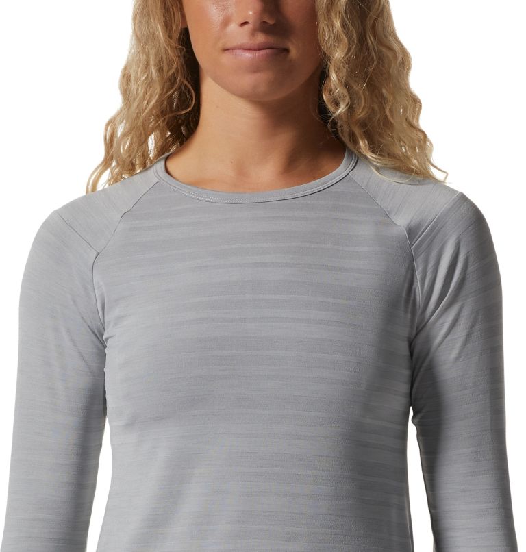 Women's Mighty Stripe Long Sleeve T-Shirt, Color: Glacial, image 4