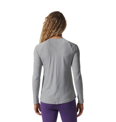 Women's Mighty Stripe Long Sleeve T-Shirt, Color: Glacial