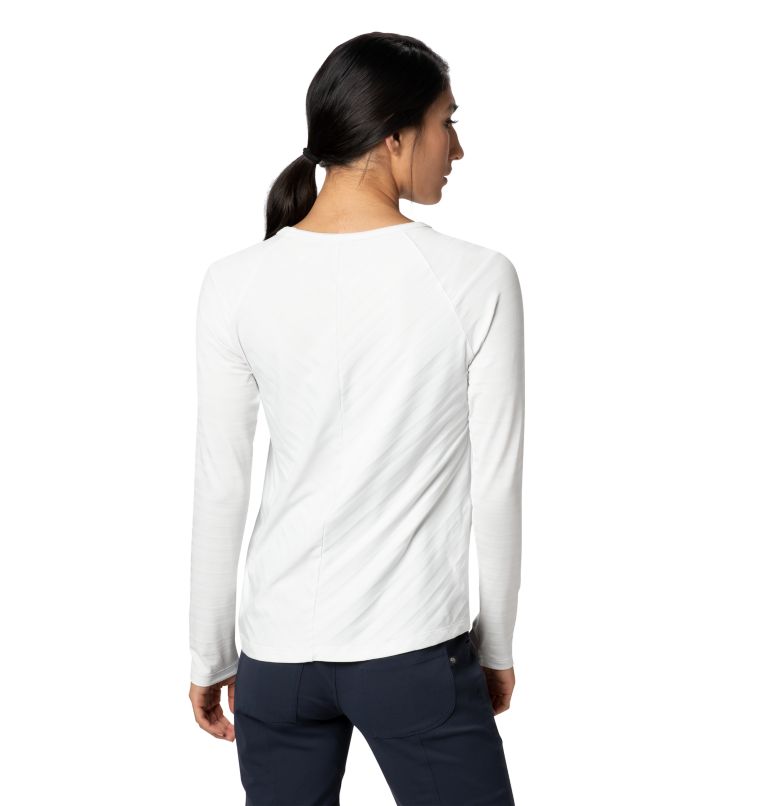 Thumbnail: Women's Mighty Stripe Long Sleeve T-Shirt, Color: Fogbank, image 2
