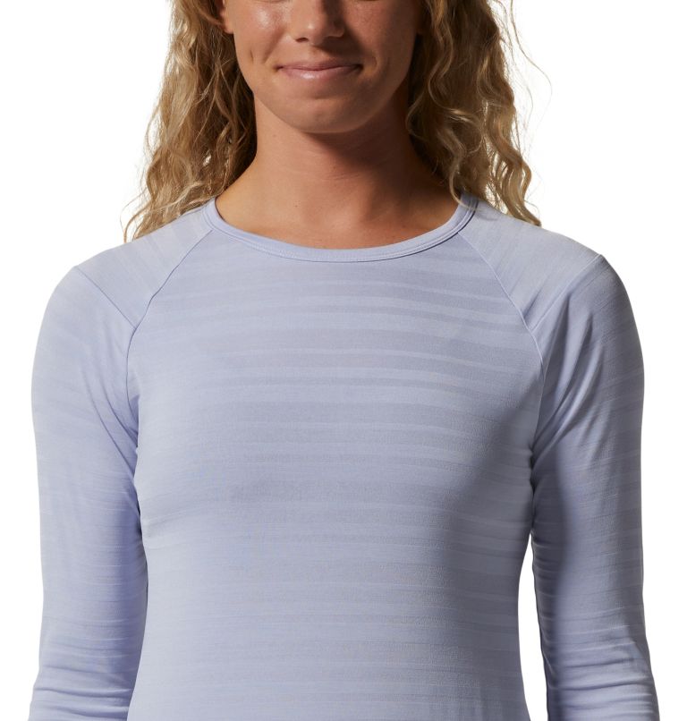 Women's Mighty Stripe Long Sleeve T-Shirt, Color: Vinca, image 4