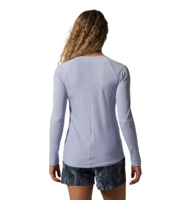 Women's Mighty Stripe Long Sleeve T-Shirt, Color: Vinca