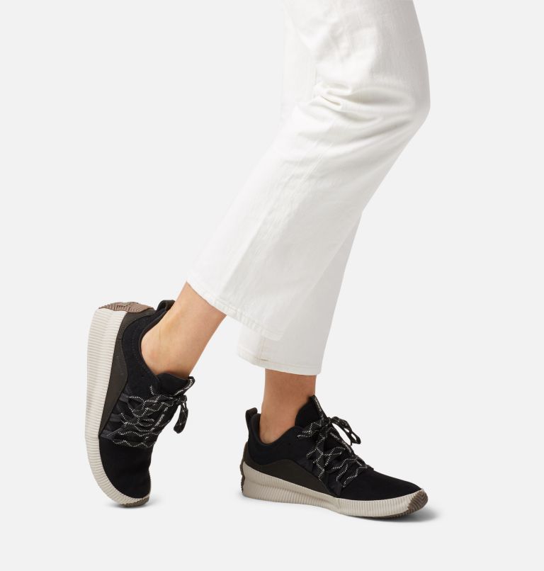 Women's Out N About Plus Lace Sneaker, Color: Black, image 7