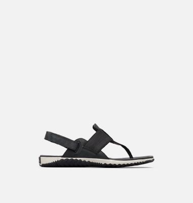 sorel black sandals