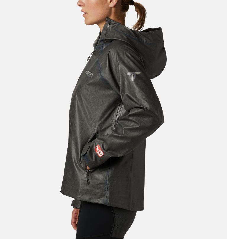 Thumbnail: Women's OutDry Ex Reign Jacket, Color: Charcoal Heather, image 3