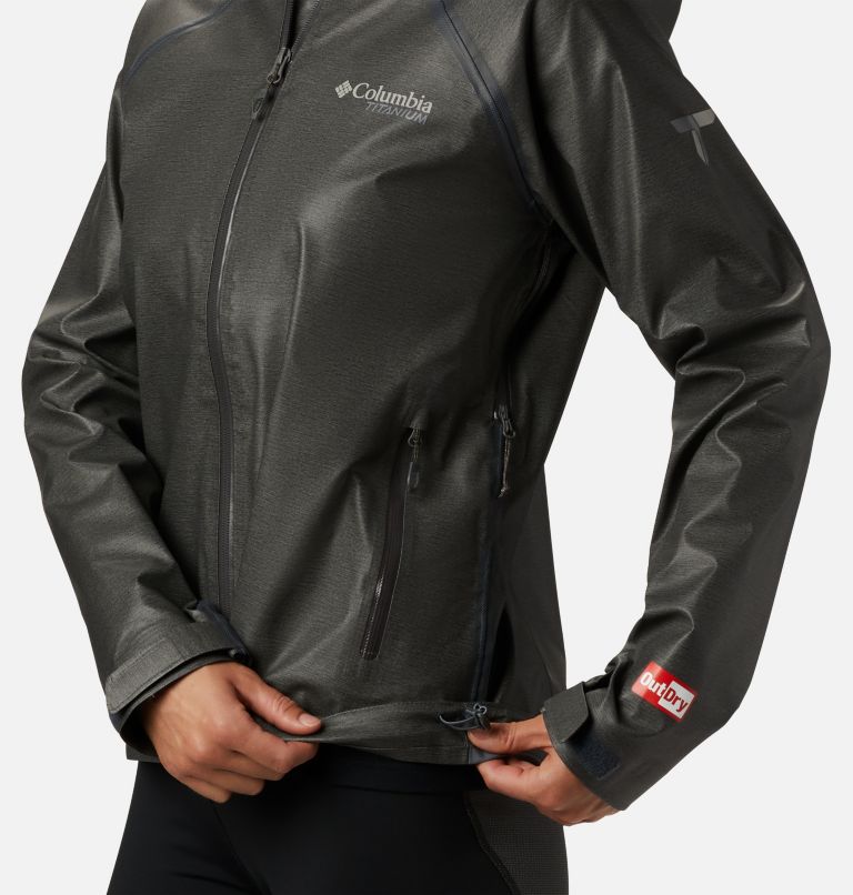 Women's OutDry Ex Reign Jacket, Color: Charcoal Heather, image 4