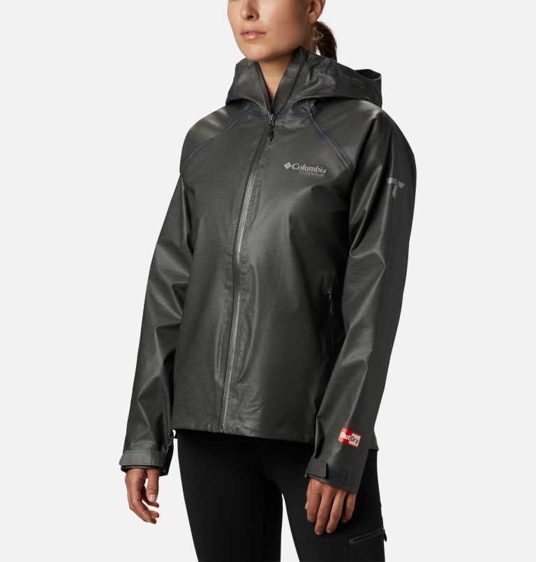 Women's OutDry Ex Reign Jacket, Color: Charcoal Heather