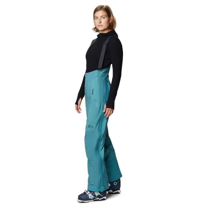 Women's High Exposure Gore-Tex C-Knit Bib, Color: Washed Turq, image 3