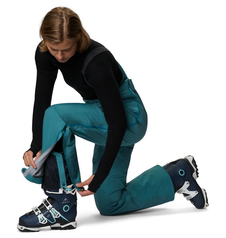 Women's High Exposure Gore-Tex C-Knit Bib, Color: Washed Turq, image 5