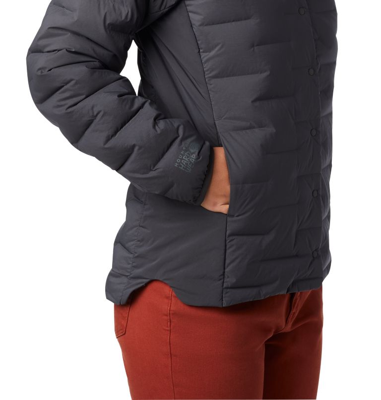 Women's Super/DS Stretchdown Shacket, Color: Void, image 3