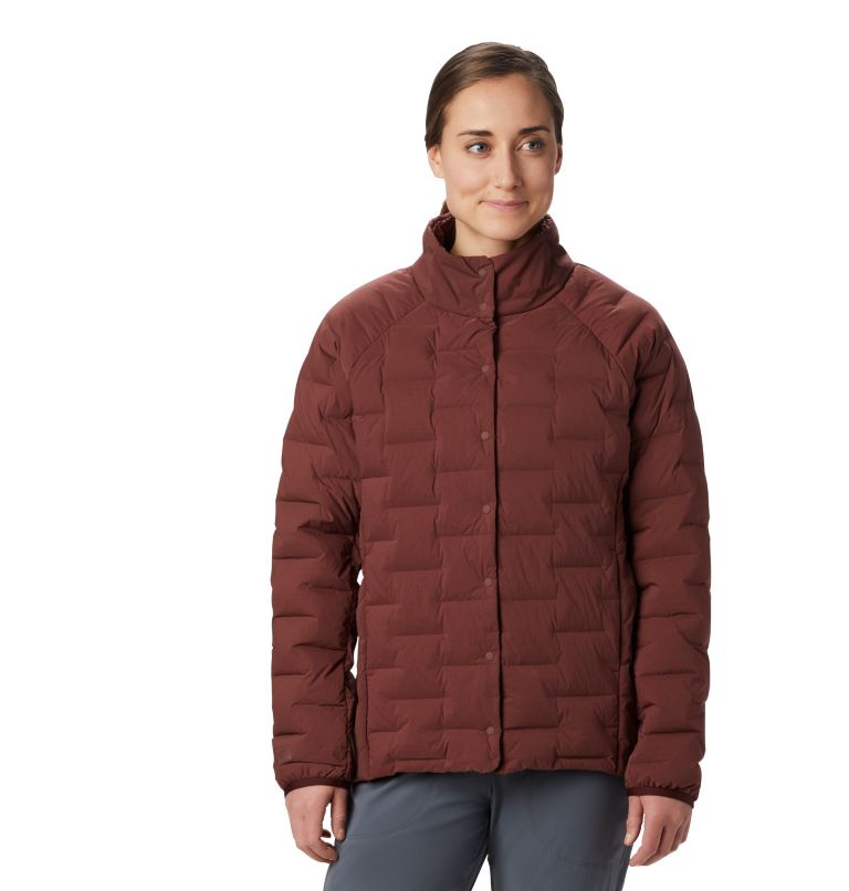 Women's Super/DS Stretchdown Shacket, Color: Dark Umber, image 1