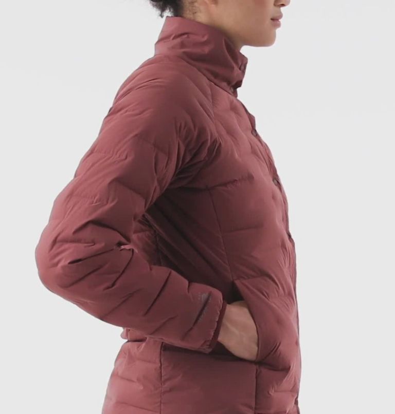 Women's Super/DS Stretchdown Shacket, Color: Dark Umber