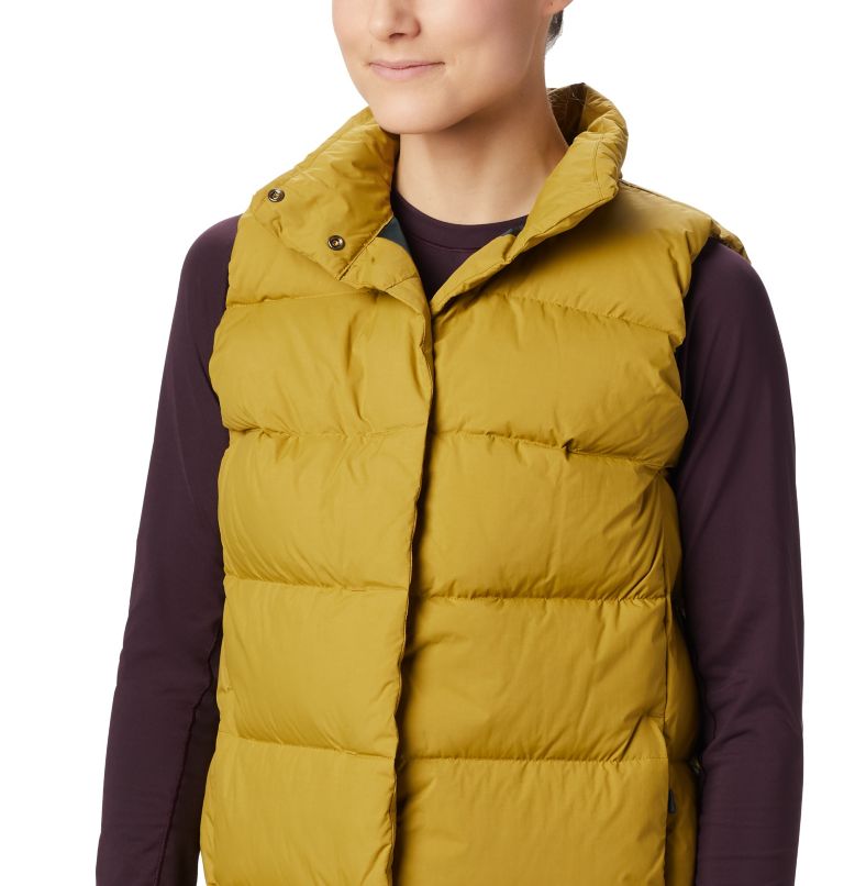 Women's Glacial Storm Vest, Color: Dark Bolt