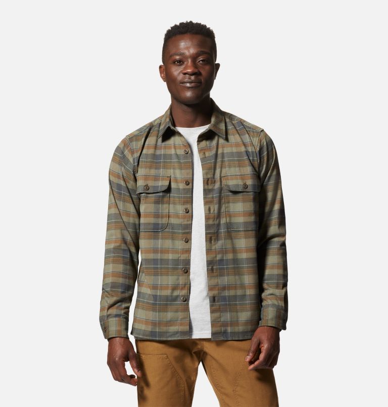 Men's Voyager One Long Sleeve Shirt, Color: Ridgeline Another Voyage Plaid, image 6