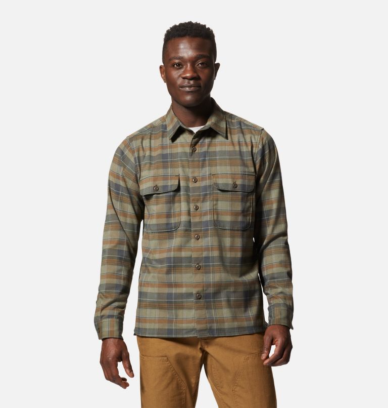 Men's Voyager One Long Sleeve Shirt, Color: Ridgeline Another Voyage Plaid, image 1