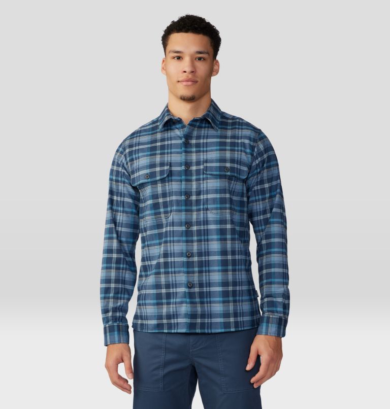 Mountain Hardwear Stretchstone Flannel Long Sleeve Shirt - — Mens