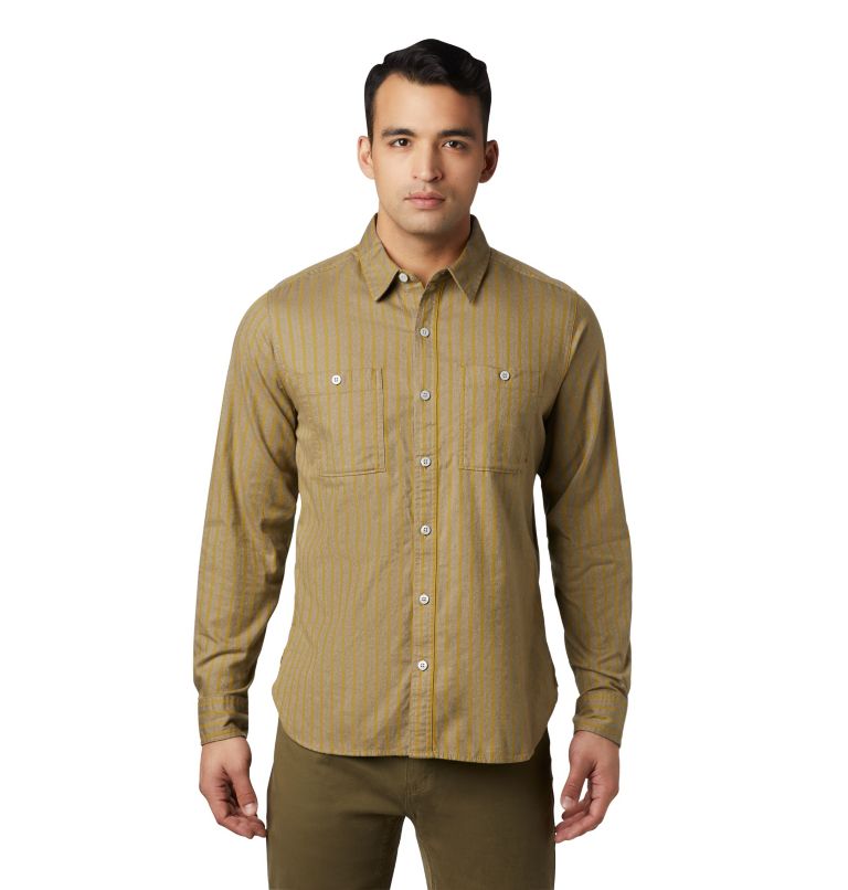 Men's Standhart Long Sleeve Shirt, Color: Dark Bolt, image 1