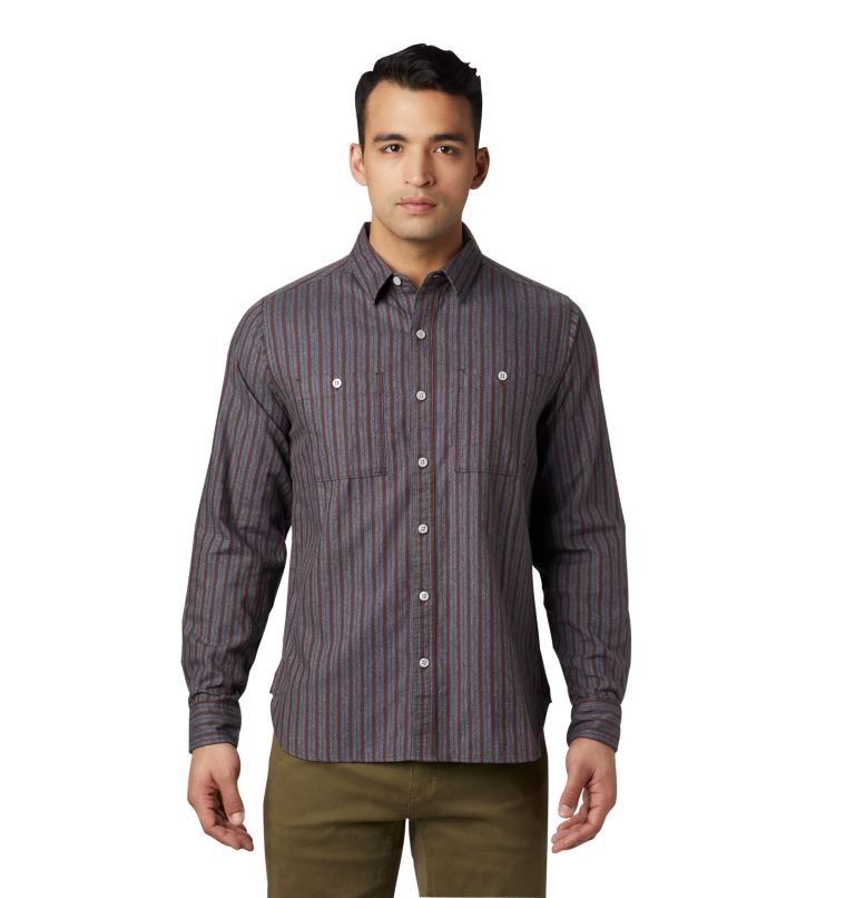 Men's Standhart Long Sleeve Shirt, Color: Dark Umber, image 1