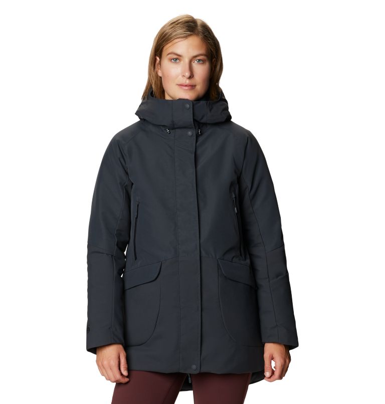 Women's Summit Shadow Down Parka, Color: Dark Storm, image 1
