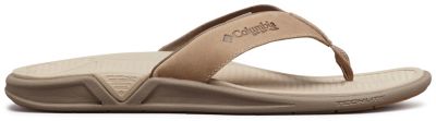 columbia men's leather flip flops