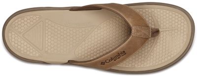 columbia men's leather flip flops