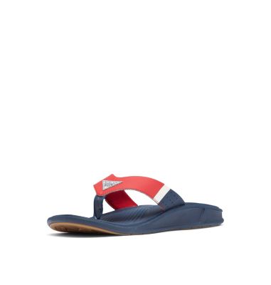 columbia men's leather flip flops