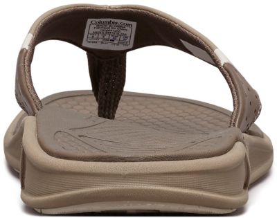 columbia men's leather flip flops
