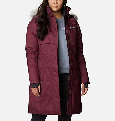 Women's Winter Puffer Jacket Removable Hood Long Down Parka Thermal Coats 