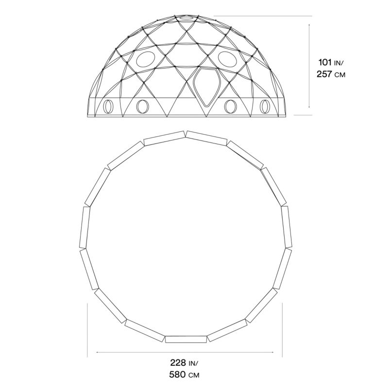 Thumbnail: Space Station Dome Tent | 675 | NONE, Color: Alpine Red, image 12