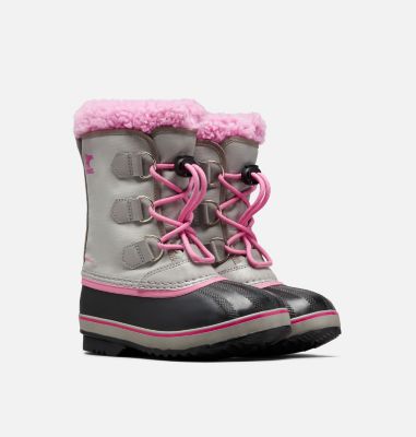 Kids' Yoot Pac&trade; Nylon Boot YOOT PAC&trade; NYLON | 053 | 1, Chrome Grey, Orchid, 3/4 front