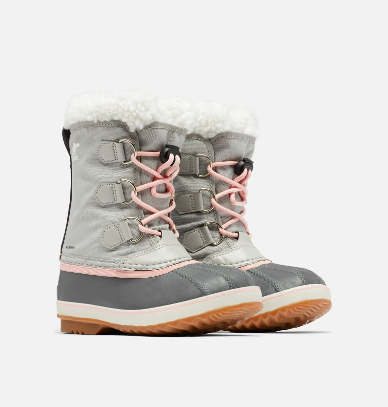 Thumbnail: Youth Yoot Pac Nylon Snow Boot, Color: Dove, Gum, image 2