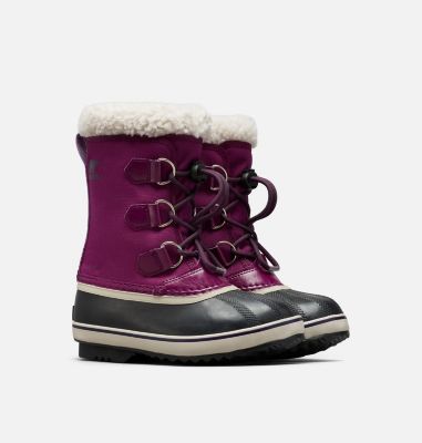 Kids' Yoot Pac&trade; Nylon Boot YOOT PAC&trade; NYLON | 053 | 1, Wild Iris, Dark Plum, 3/4 front