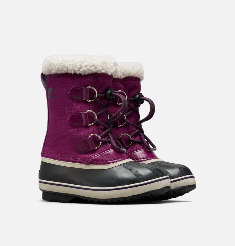 Youth Yoot Pac Nylon Snow Boot, Color: Wild Iris, Dark Plum, image 2