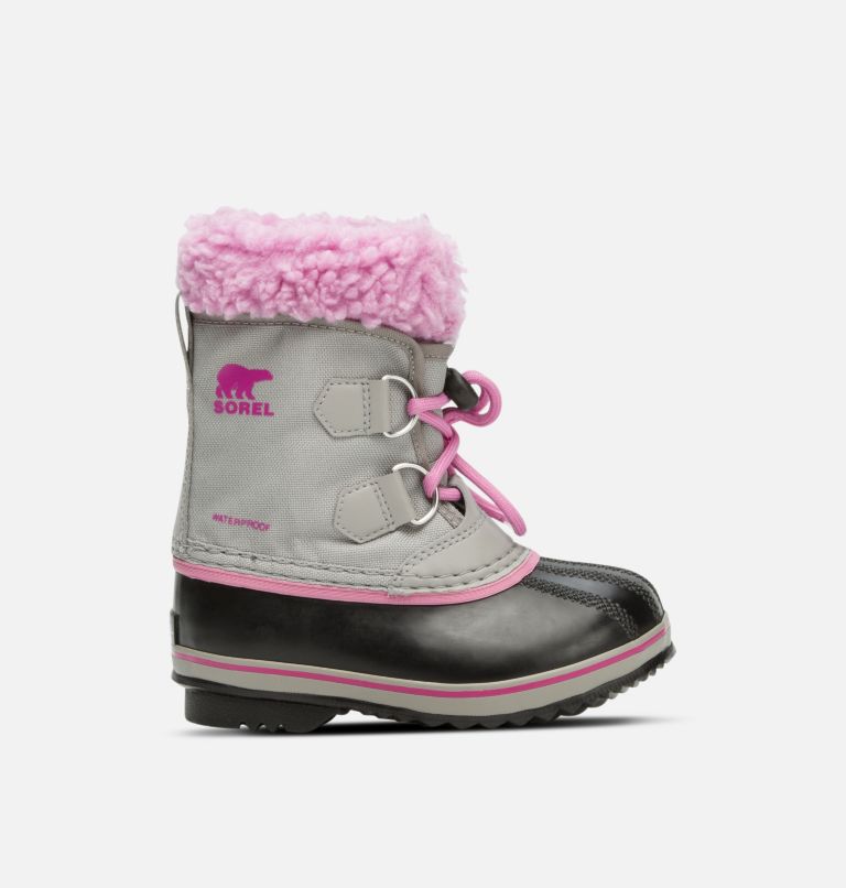 Kids' Yoot Pac Nylon Snow Boot - 2023 COLLECTION, Color: Chrome Grey, Orchid, image 1