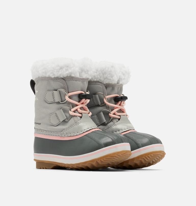 Kids' Yoot Pac Nylon Snow Boot - 2023 COLLECTION, Color: Dove, Gum, image 2