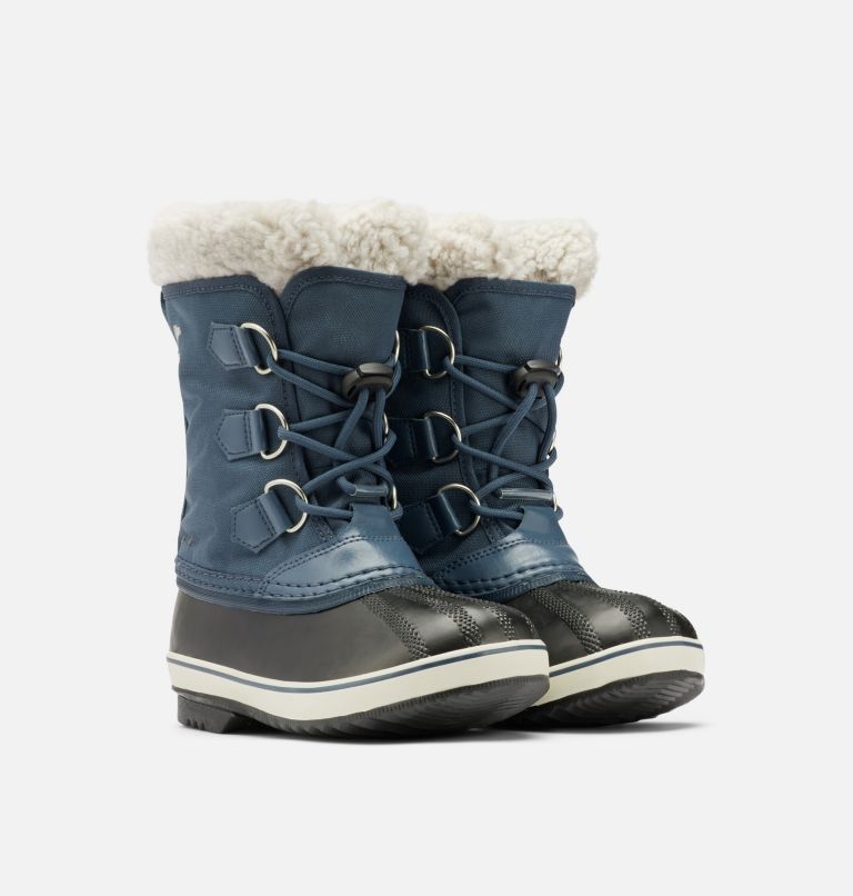 Kids' Yoot Pac Nylon Snow Boot, Color: Uniform Blue, Black, image 2