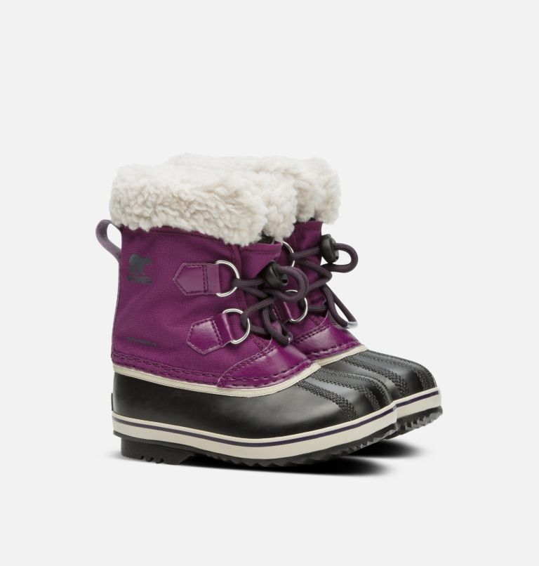 Kids' Yoot Pac Nylon Snow Boot, Color: Wild Iris, Dark Plum, image 2