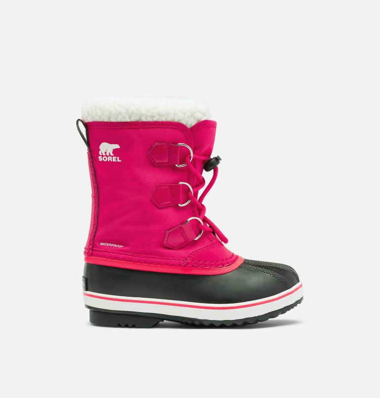 Thumbnail: Yoot Pac Nylon Schneestiefel für Kinder, Color: Bright Rose, image 1