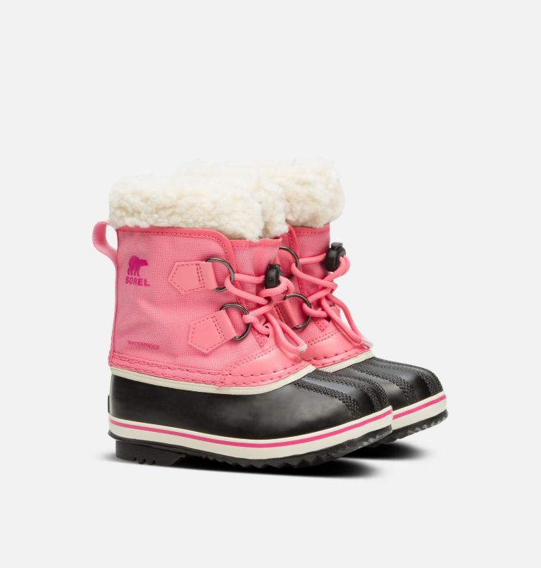 Kids' Yoot Pac Nylon Snow Boot - 2023 COLLECTION, Color: Lollipop, Pink Glo, image 2