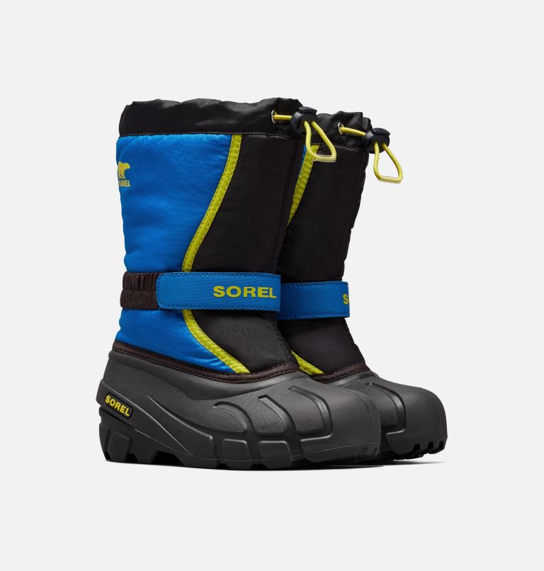 Thumbnail: Youth Flurry Boot, Color: Black, Super Blue, image 2