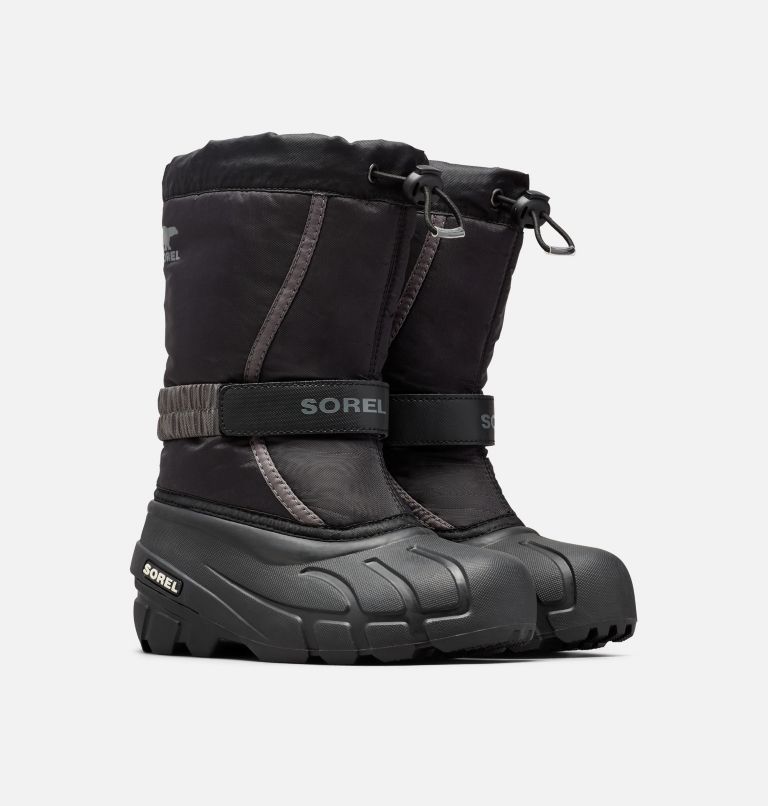 Thumbnail: Stivali da neve Flurry da ragazzo, Color: Black, City Grey, image 2