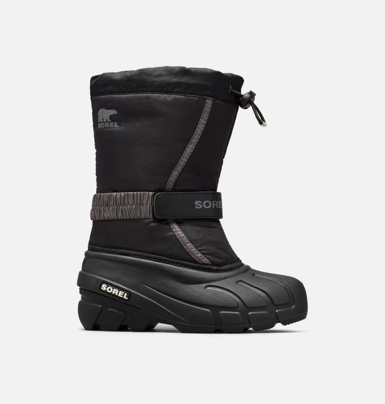 Youth Flurry Boot, Color: Black, City Grey, image 1